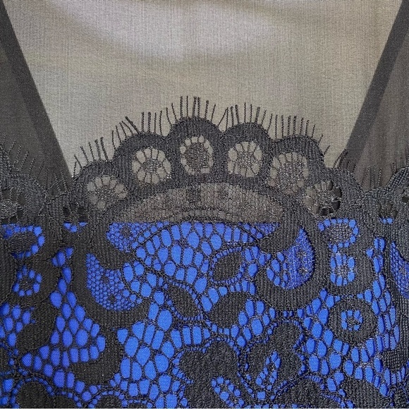 NWT Anthropologie Moulinette Soeurs Sapphire Blue Lace Cocktail Dress Women 6 - Picture 5 of 13